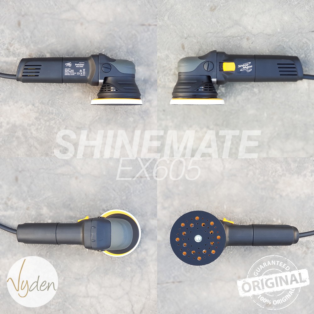 MURAH Mesin Poles Shinemate Dual Action Spot Polisher EX605 5in Orbit 12mm GRATIS 3 PAD