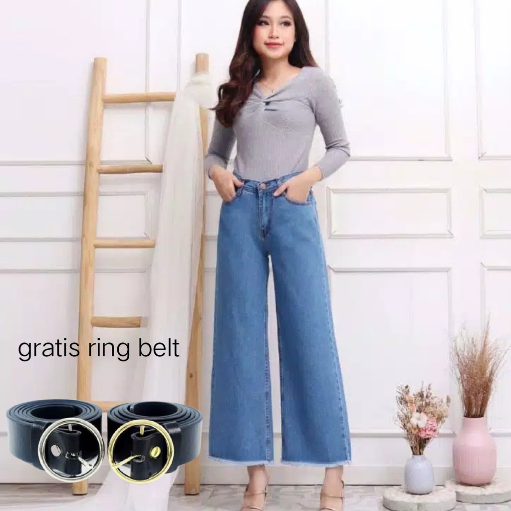 KULOT JEANS HIGHWAIST PREMIUM/KULOT JEANS PREMIUM RAWIS/KULOT JEANS