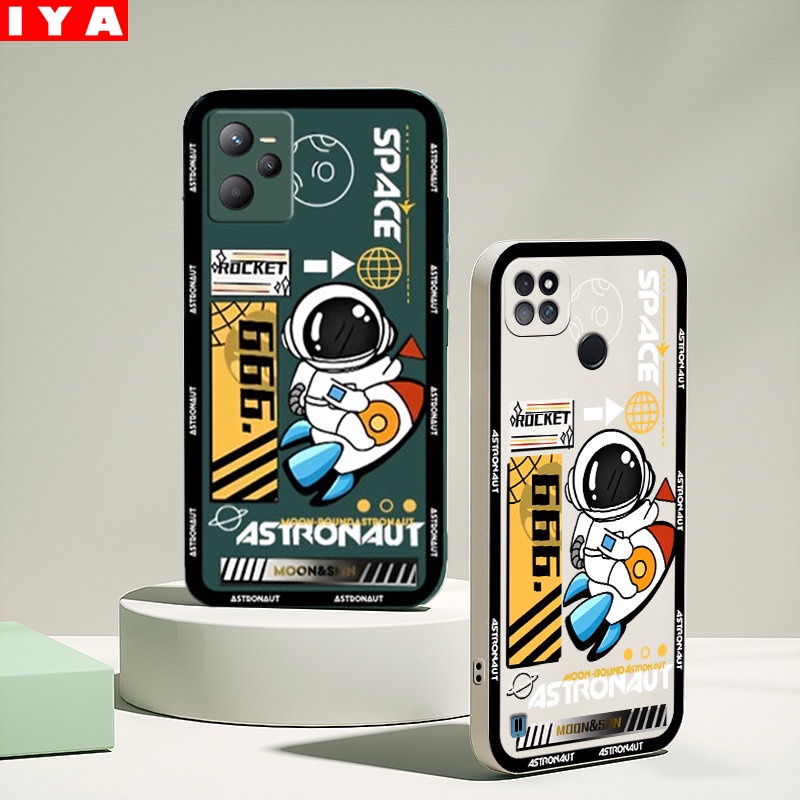 Soft Case TPU Motif Luar Angkasa / Roket Untuk Realme 10 Realme C33 C35 C21Y C25Y C30 C11 2021 C2 8i 7i 5 5i 6i 6Pro 7Pro C25 C17 C15 C12 C3 Narzo 20a