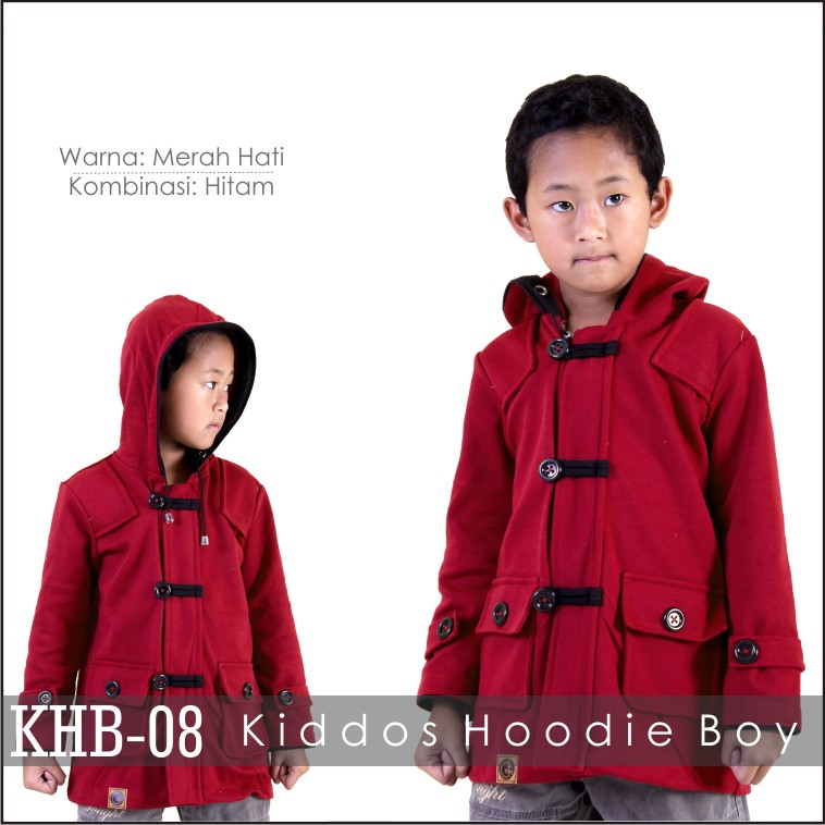 Jaket Anak Laki / Pria Korea Muslimah Hoodie Blazer Ribbon Terbaru Terlaris Korean KHB-08
