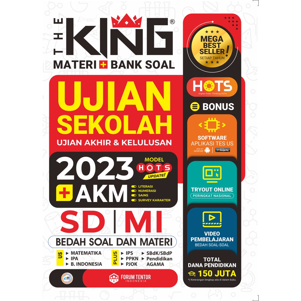 THE KING MATERI DAN BANK SOAL USBN + AKM SD/MI UPDATE 2023 BEST SELLER BY FORUM EDUKASI-1