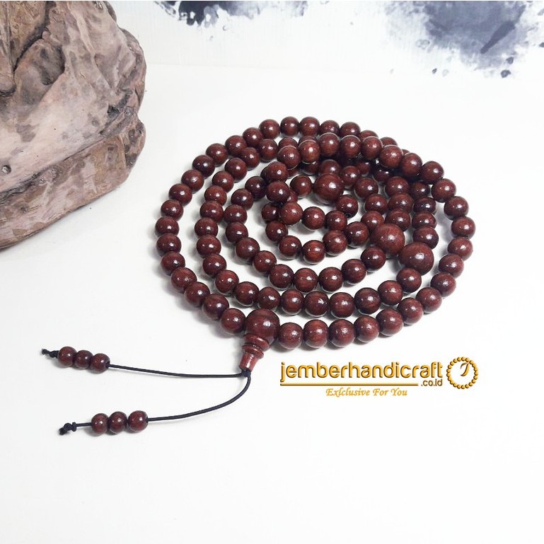 Tasbih Galih Nagasari Bertuah 108 | Tasbih Kayu Nagasari Buddha 108biji TENGGELAM