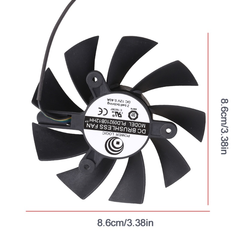 Bt Cooler Fan Untuk GTX1060 3G/6G ITX VGA Fan Kartu Grafis Pendingin 4Pin 12V 0.4A