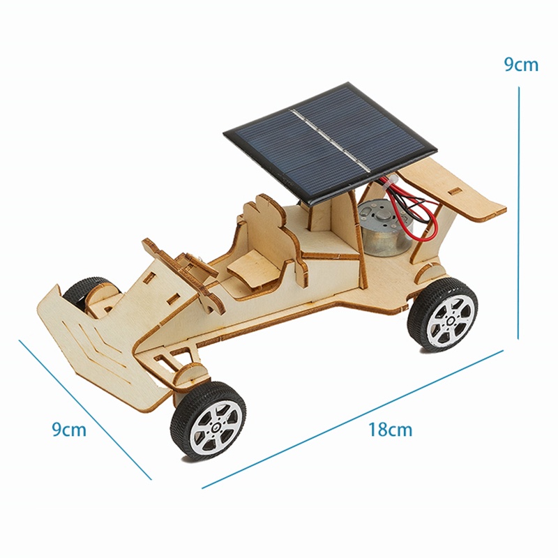 Mainan Rakit Mobil Balap Tenaga Surya DIY Untuk Eksperimen Sains Anak