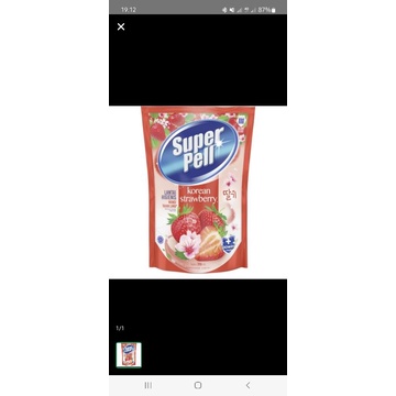 SuperPell Korean Strawberry Pouch 770Ml pembersih lantai Superpel
