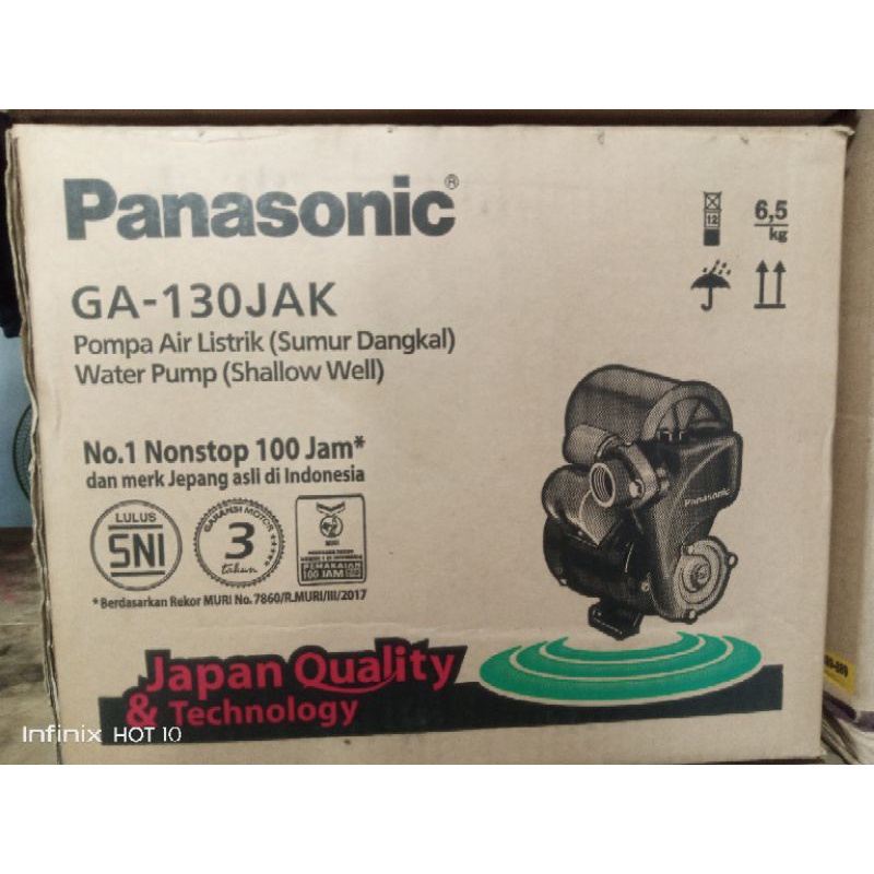 Mesin pompa air PANASONIC GA-130 JAK (otomatis)