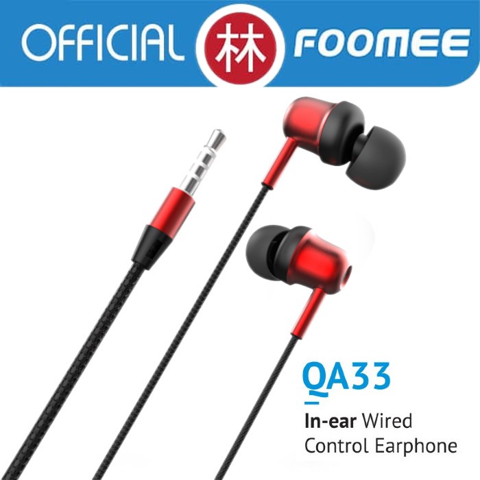 Foomee QA33 Wired Earphone In-Ear Hifi HD Stereo Sound