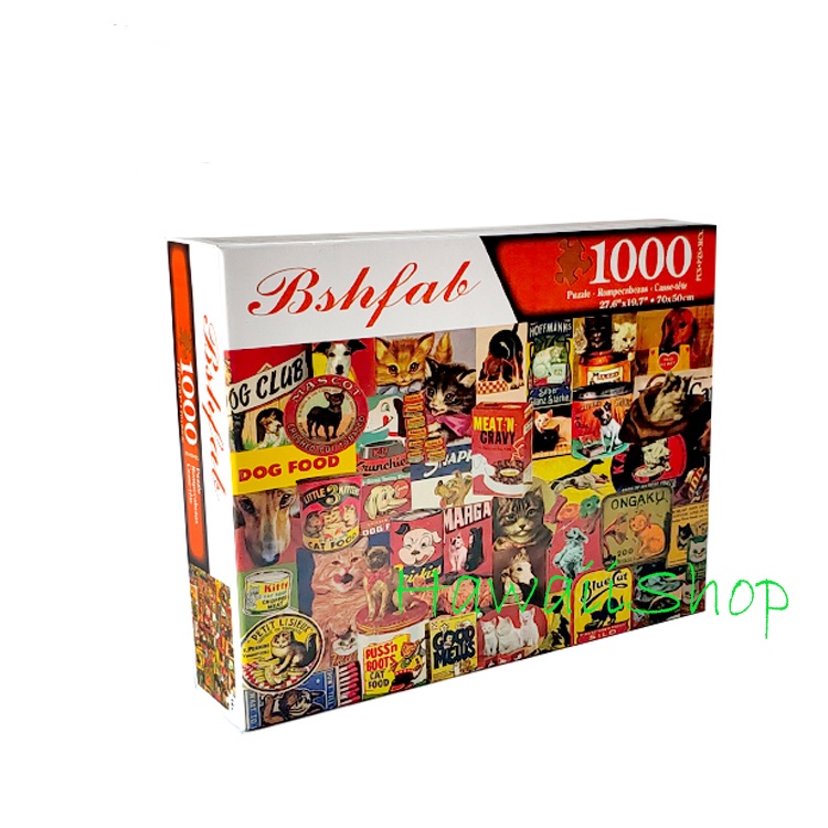 Puzzle Jigsaw 1000 pcs Uk.70 x 50cm - Animals