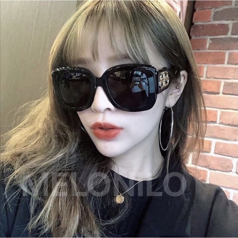 KACAMATA BALEN MORA FRAME KACAMATA HITAM FASHION KOREA AKSESORIS WANITA TRENDY ANTI MATAHARI ANTI UV