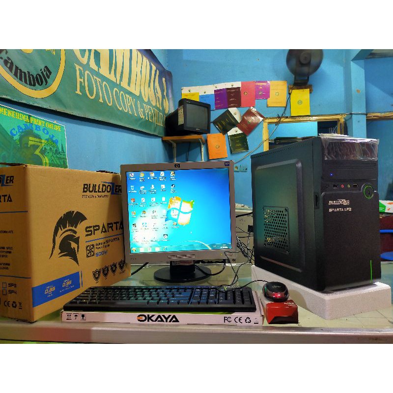 Komputer Fullset Core2Duo Ram 4Gb Harddisk 80Gb Lcd Keyboard Mouse