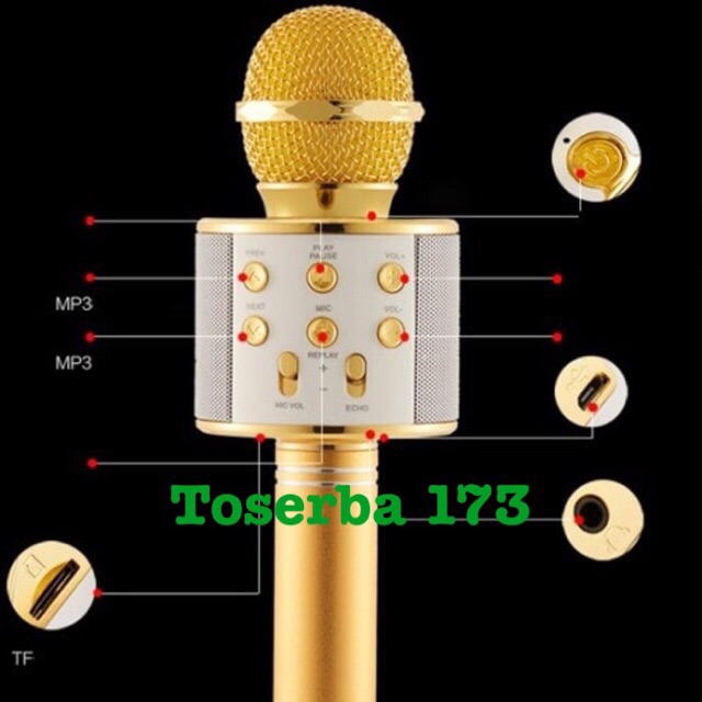 Mic KTV ws 858  bluetooth Karsis mic kekinian