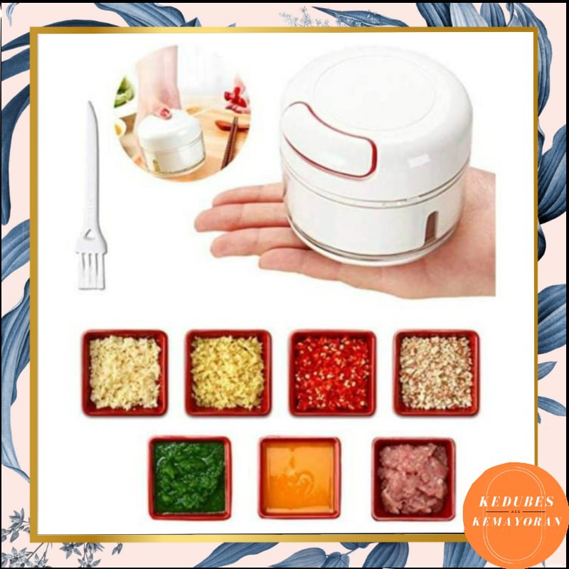 Blender Mini Food Chopper Processor Alat Bantu Pencacah Makanan Untuk Sauces Bawang Putih [KK]