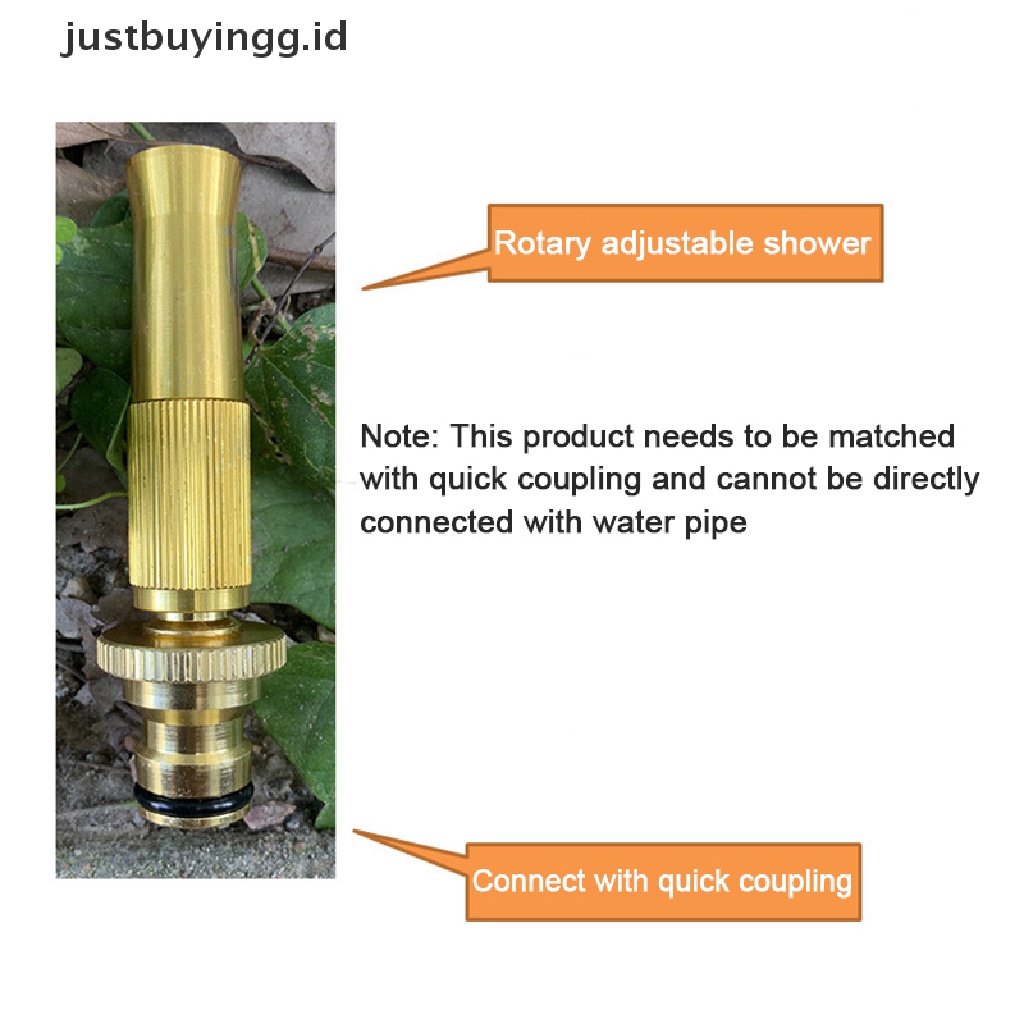 (Justbuyingg.Id) Nozzle Spray Air Tekanan Tinggi Adjustable Untuk Irigasi Taman