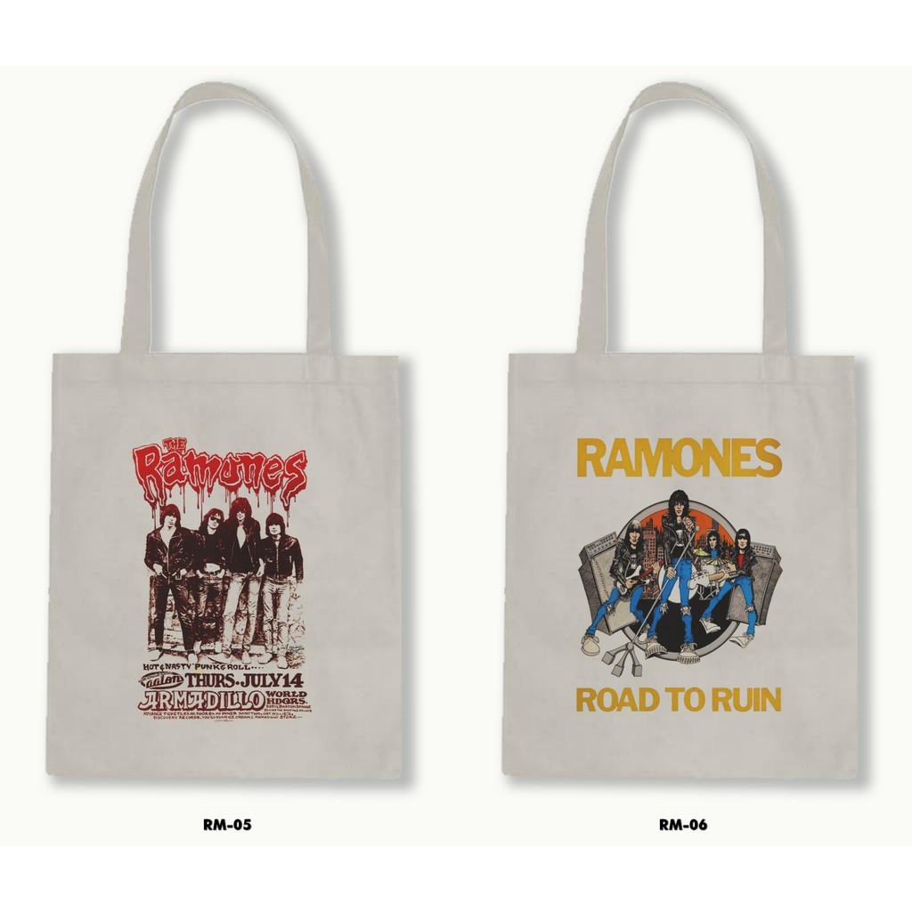 TOTE BAG BLACU - RAMONES