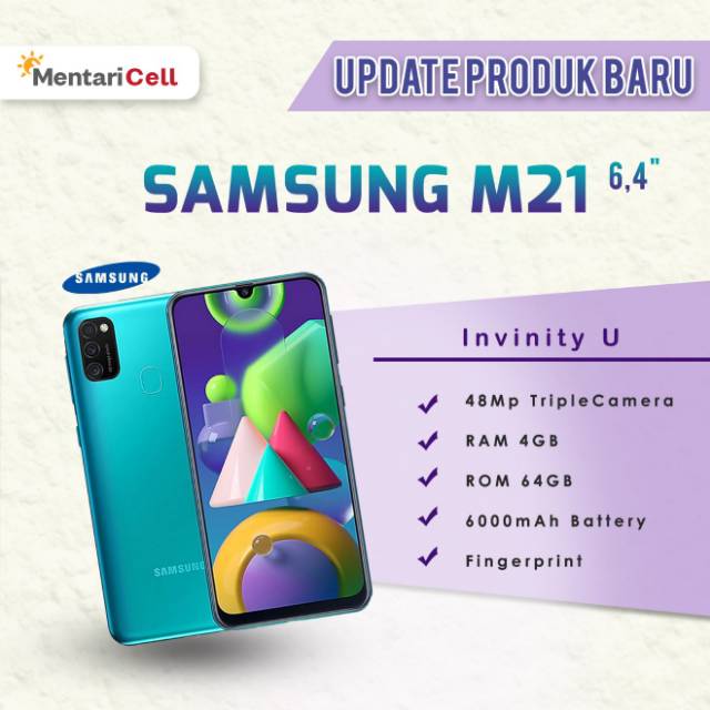 Jual Samsung M21 4 64gb Garansi Resmi Indonesia Shopee Indonesia