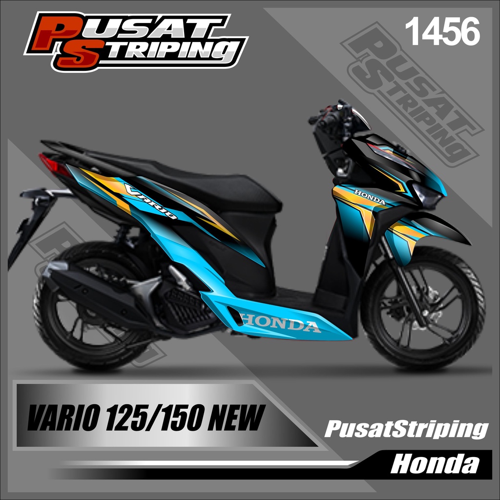 1456 Dekal Sticker VARIO 125/150 LED Full Body Stiker Skotlet VARIO Desain Racing Stiker full body V