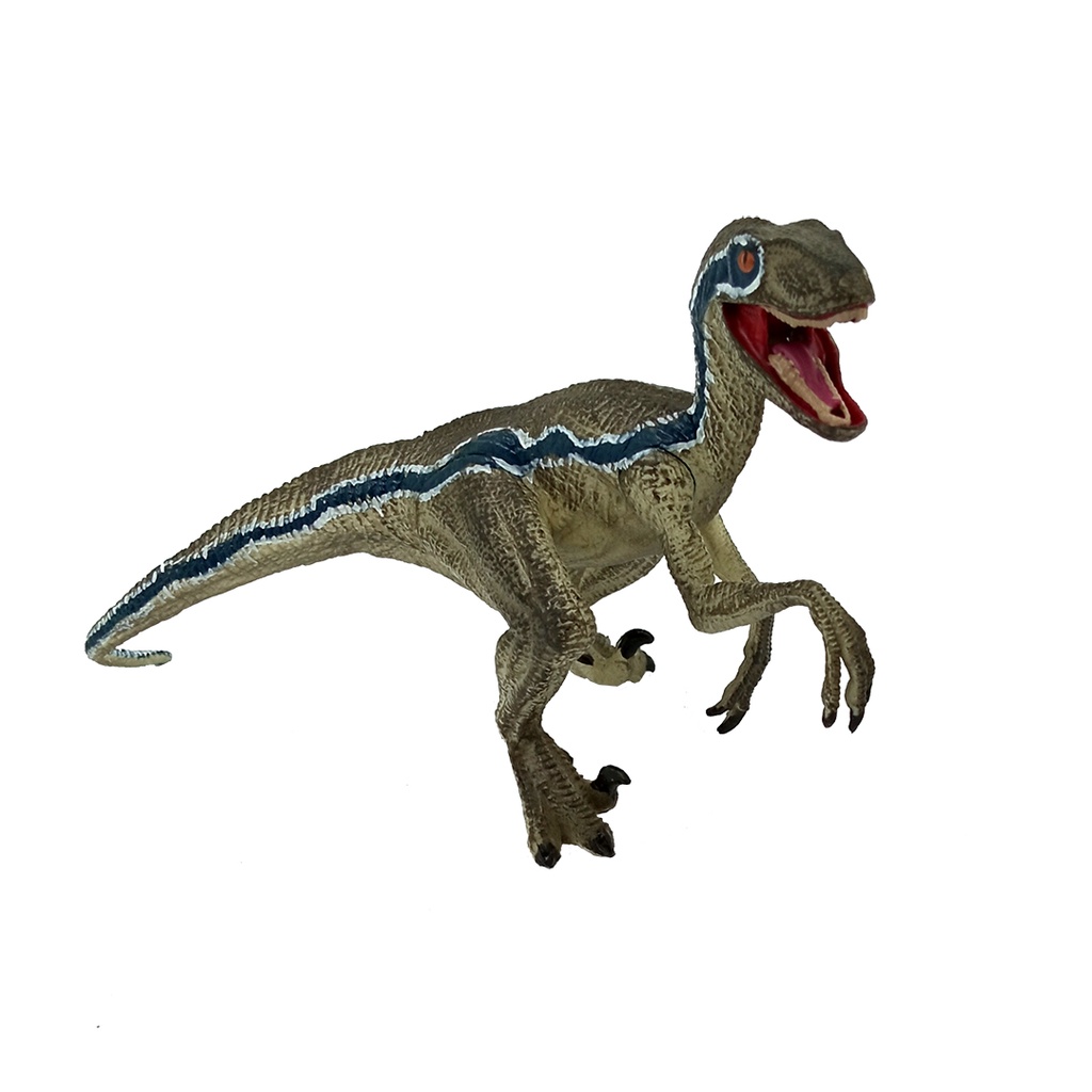 Velociraptor Blue Figure Dinosaurus Model Simulasi Dino