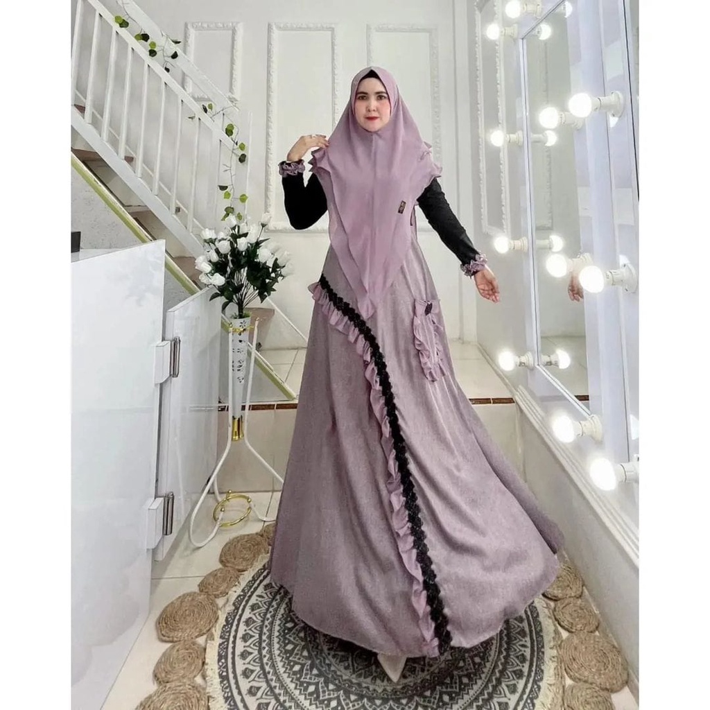 MADINAH SYARI SET KHIMAR 2 LAYER