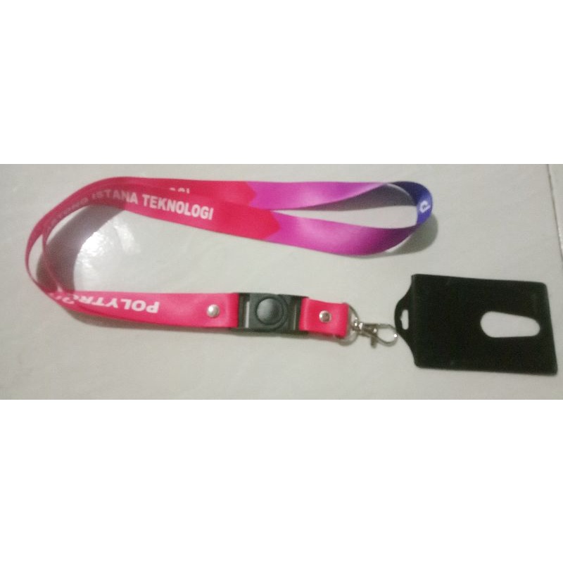 

LANYARD POLYTRON READY FULL COLOR DUA SISI / FREE HOLDER