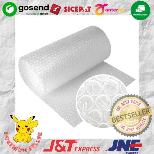 

Ginger- Bubble Wrap Roll Premium 125cmx50m 2,4Kg Pokemon Harga Termurah! - Putih