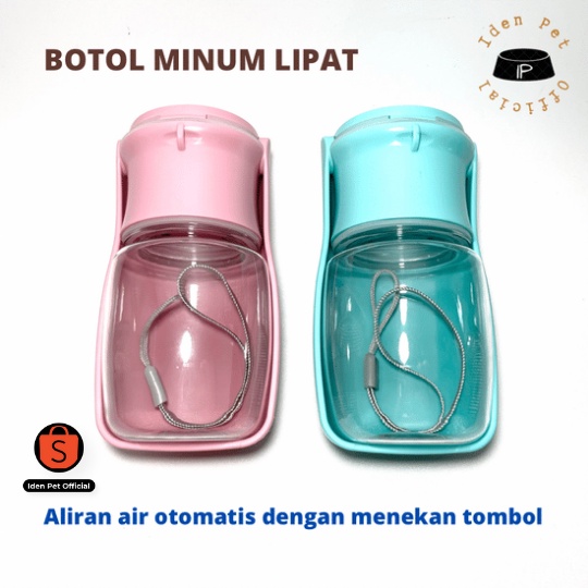 Botol Minum Lipat Portable Anjing Kucing Foldable Dog Travel Water Bottle 350ml