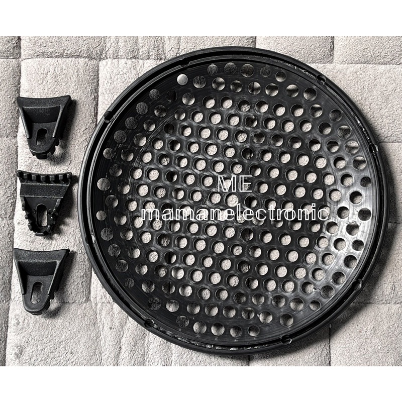 Tutup Pelindung Speaker 8inch / Grill Speaker Plastik / Ram Plastik 8” + Capit Grill 3pcs