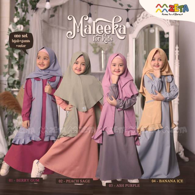 Gamis Anak Maleeka by Zeta