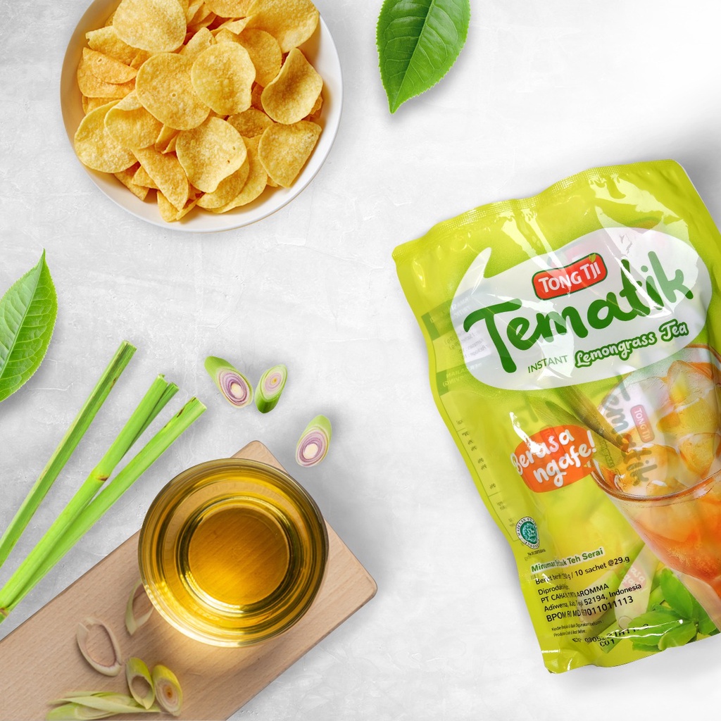 Tong Tji Tematik Lemongrass Tea Pouch 10s, per Karton isi 10 pouch