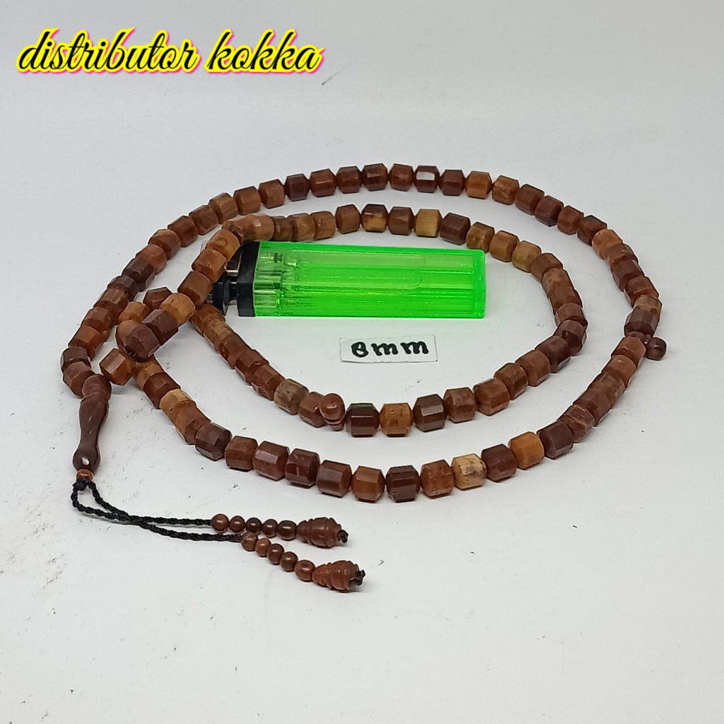 ( SUPER MURAH ) Tasbih Kokka kaukah 99 mardjan buntut cutting 7,5 mm