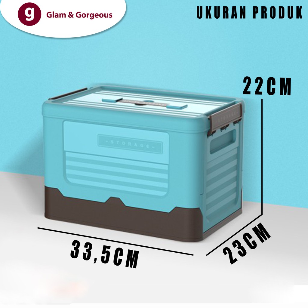 Kotak Penyimpanan Baju Plastik Box Container Lipat Serbaguna Portable Box Container Organizer BC001