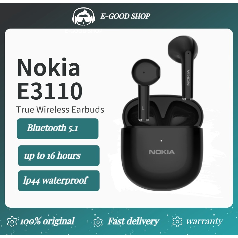 Nokia E3110 True Wireless Earbuds Bluetooth 5.1Earphone TWS HD Original
