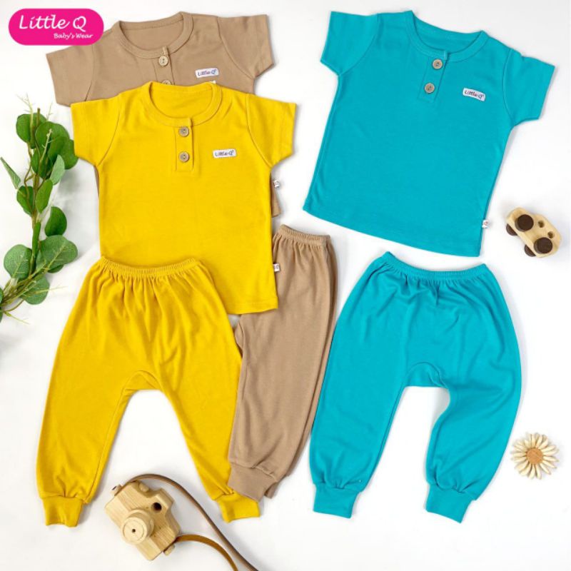 Baju Anak Little Q Setelan Pendek Panjang Size S, M, L, XL dan XXL