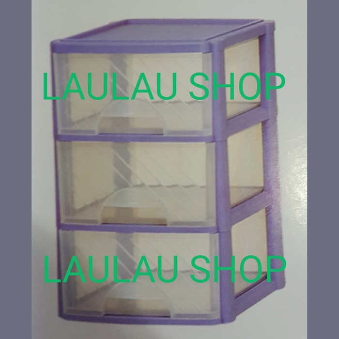 LACI CONTAINER SUSUN 3 LARGE MERK ASVITA / TEMPAT SURAT A4 / SERBAGUNA