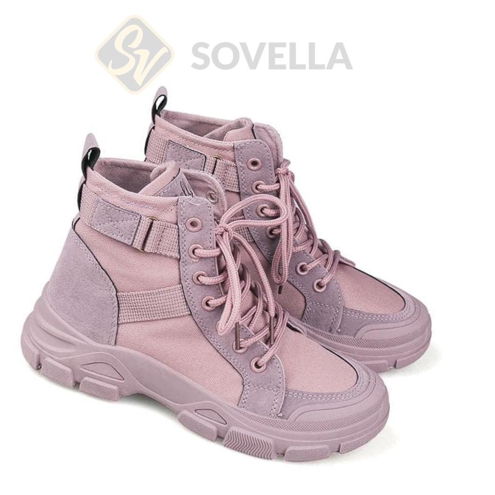 Stok terbatas.. SOVELLA Lizza Sneakers Sepatu Wanita Tali Import Sport