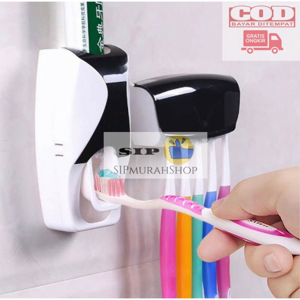 (COD) DISPENSER ODOL 5 SLOT SIKAT PASTA GIGI 1 PAKET KOTAK GANTUNGAN TOOTHPASTE BRUSH Wadah Sikat Gigi Bisa Tempel Di TembokDispenser Odol Kotak Sikat Gigi Unik / Dispenser Pasta Gigi Odol Modern Toothbrush Squeezer / Dispenser Tempat Sikat Gigi