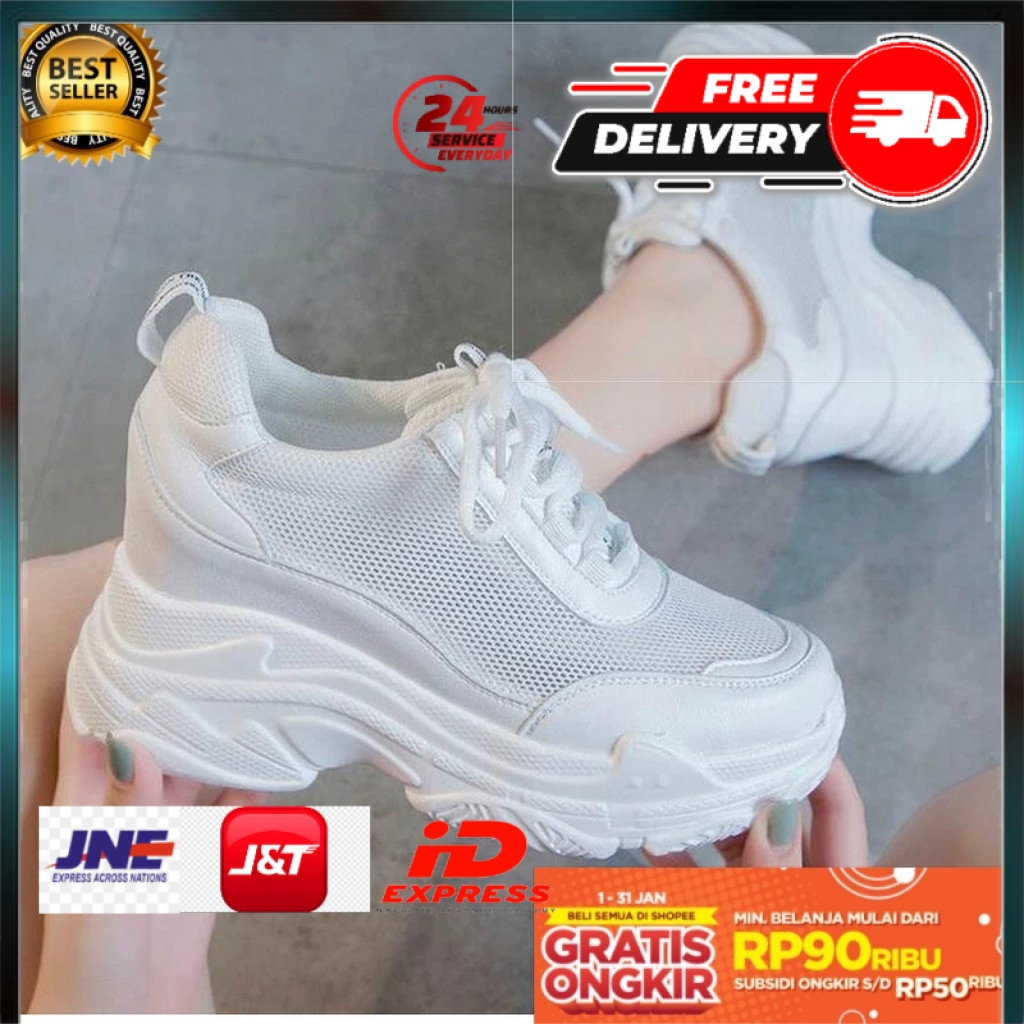 SEPATU WANITA TERBARU KEKINIAN IMPORT CASUAL BRANDED ORIGINAL RAA 09 SNEAKERS