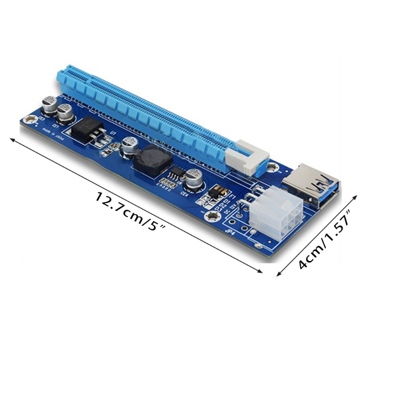 Btsg 6Pin PCI-E1X Ke 16X Extender Kabel Adaptor Kartu Grafis Untuk Workstation &amp; Komputer Peralatan Lingkungan Untuk Prote