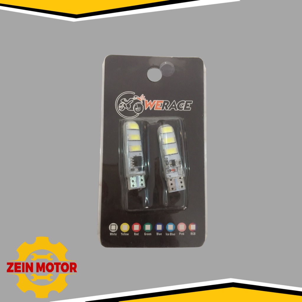 LAMPU DOP BOHLAM RITING SEIN KOTA LED MOTOR WARNA BIRU MERAH