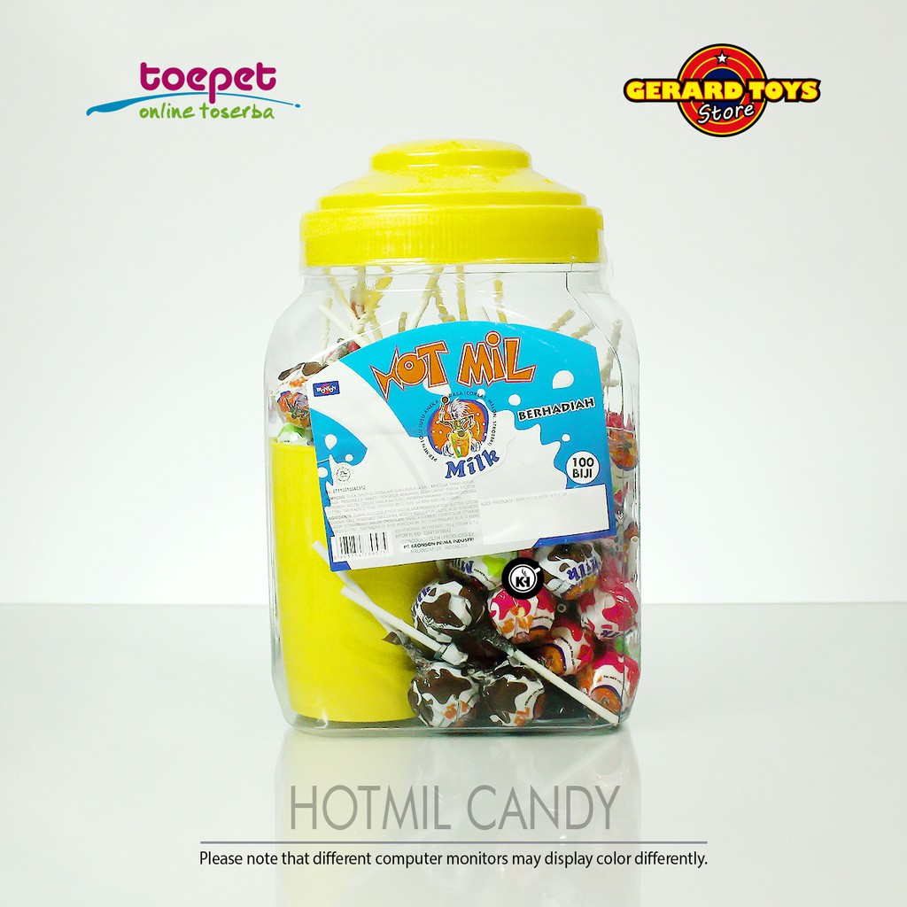 

Permen Susu Lolipop Milk Hot Mil Toples isi 100pcs ENAKNYA MANTAP