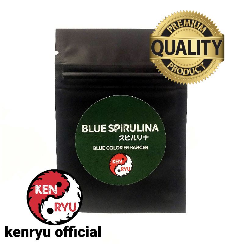 BLUE SPIRULINA KENRYU 30gr CAROPHYLL BLUE Pigmen Biru CICHLID CUPANG