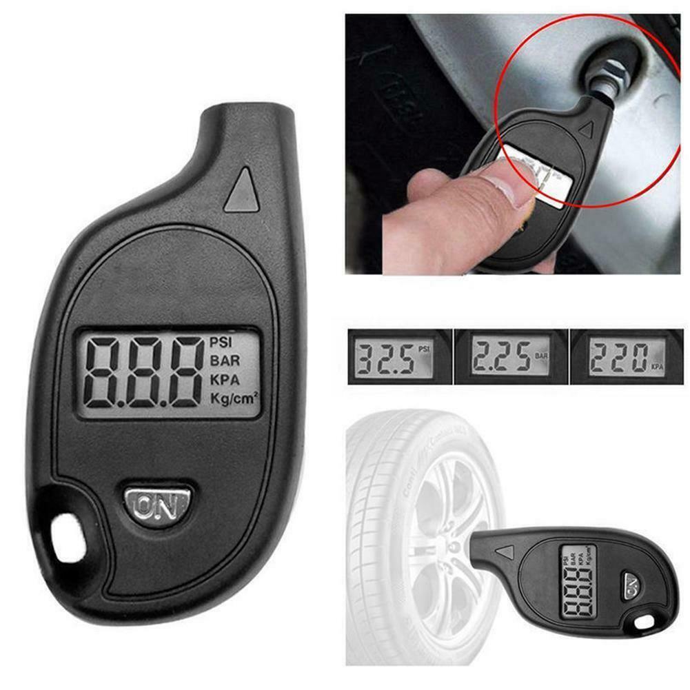 New Pengukur Tekanan Ban Portable Auto Motor Mini Gantungan Kunci LCD Digital Tire Air Pressure Gauge Meter TesterCar Sepeda Truck Meter Car Tire Alat Diagnostik Aksesoris