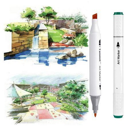 

Touchnew Sketch Art Marker Set Alcohol Based Dual Tips (6Pcs) Murah Meriah Ready