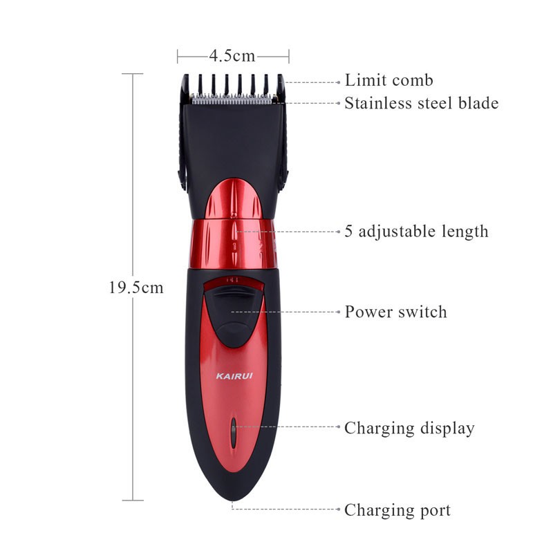 Electric Shaver Alat Cukur Potong Rambut Jenggot Elektrik KAIRUI HC001