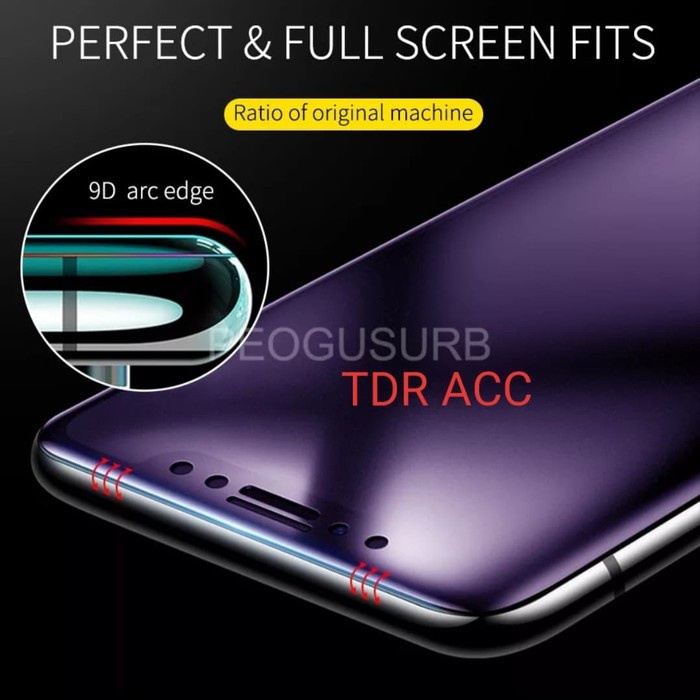 10D Anti Blue Anti Radiasi Full Cover - Tempered Glass Realme C35 C25 C33 C25s C25y C30s C21 C21y C1 C2 C3 C11 C12 C15 C17 C20 C11 2021 C31 C30 C55 Nfc C53