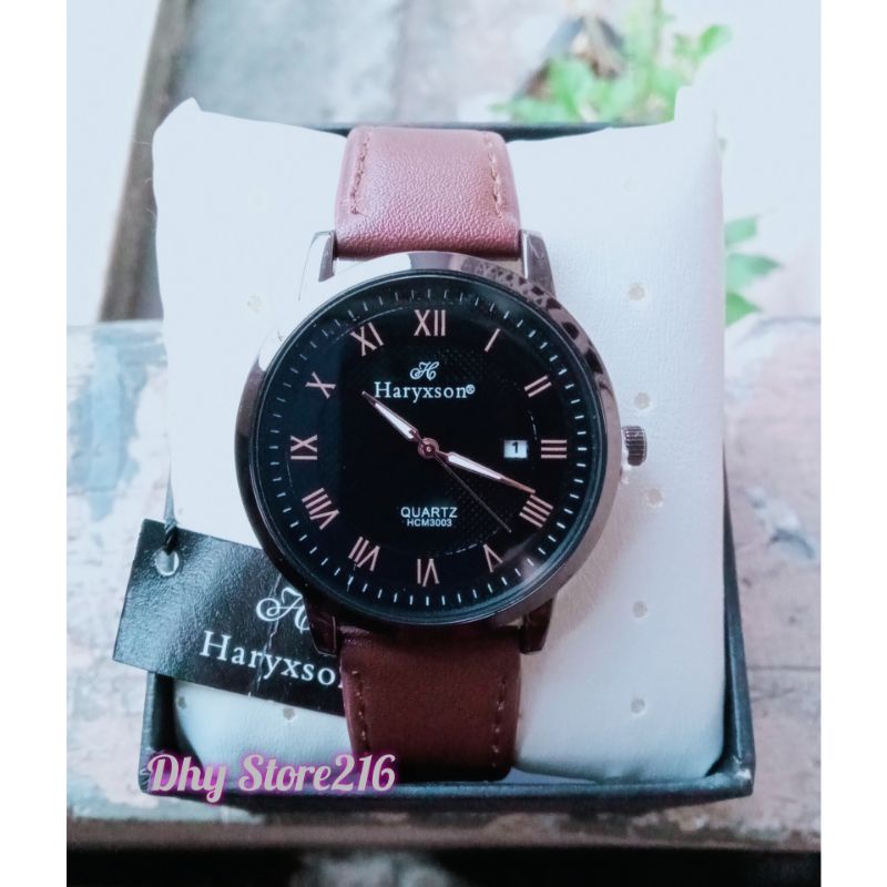 Jam Tangan Pria Kulit HARYXSON HCM3003 Original