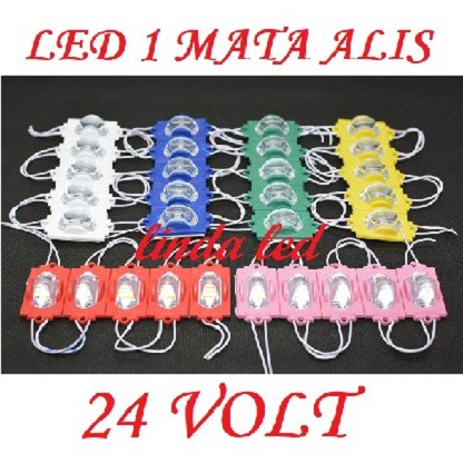 LAMPU LED MODUL 1MATA 24VOLT SMD 5830 WATERPROOF 1 MATA 24V 24 V VOLT VARIASI MOBIL MOTOR NEON BOX