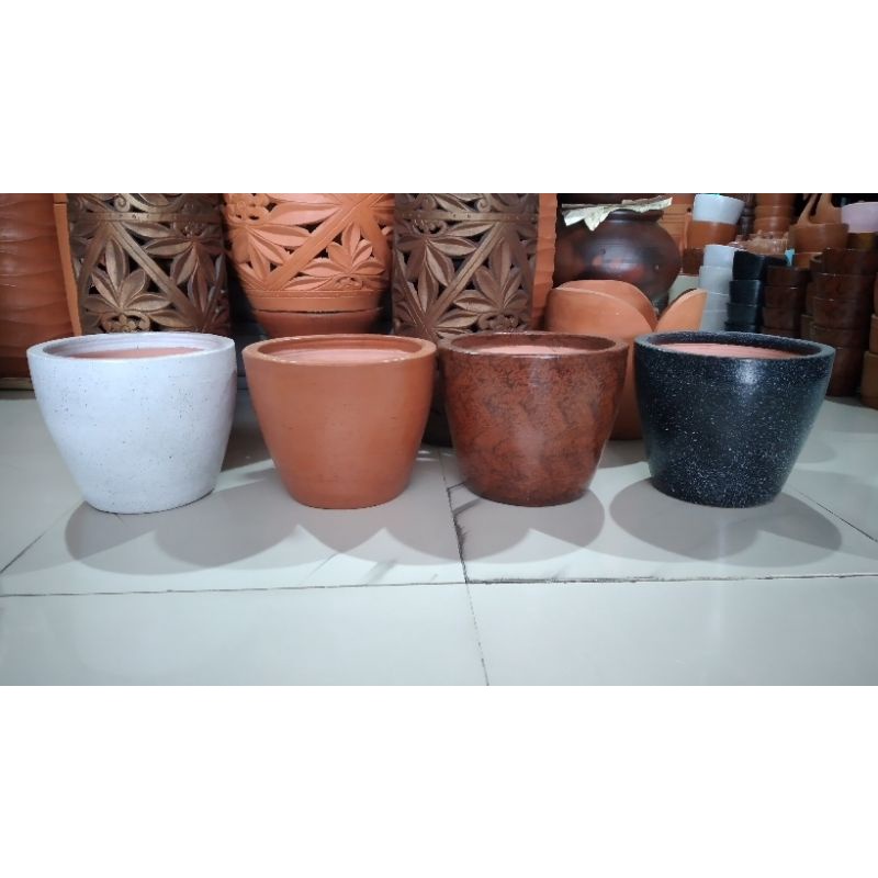 Pot tanah liat sedang D30cm // pot tanah liat // pot gerabah