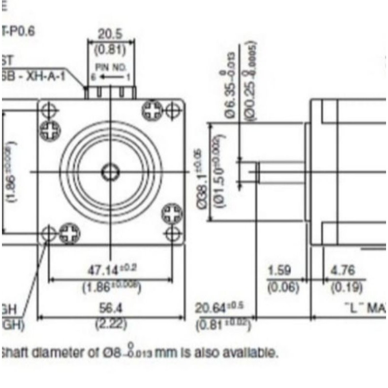 Motor Steper Nema 23 Minibea Matsushita 2 Phase