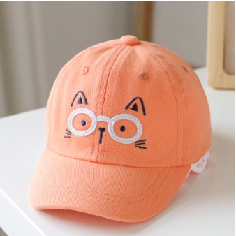 Topi Baseball Anak Laki Boordir Kacamata / Mata Kucing Lucu Topi Anak Laki-Laki Perempuan Unizex