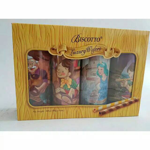 Biscotto Luxury Wafer Stick Astor Coklat Vanila Biskuit